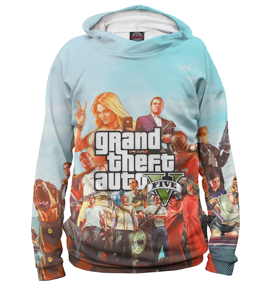 Мужской Худи с принтом Grand Theft Auto V, артикул ROC-535016-hud-2mp