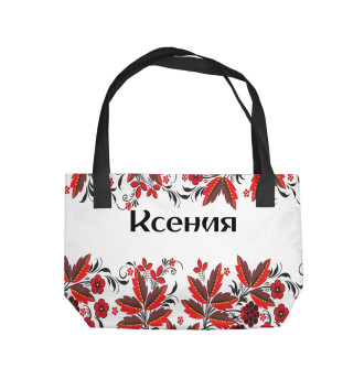 Пляжная сумка Ксения роспись хохлома