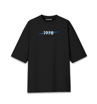 Женская Хлопковая футболка оверсайз Год рождения 1978
