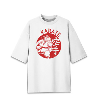Женская Хлопковая футболка оверсайз Karate