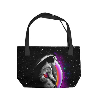 Пляжная сумка Космический кот