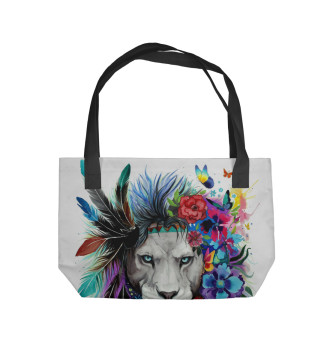 Пляжная сумка Flower Lion