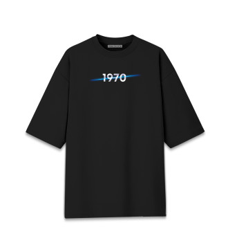 Мужская Хлопковая футболка оверсайз Год рождения 1970