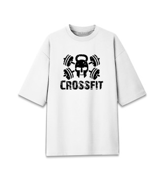 Женская Хлопковая футболка оверсайз Crossfit