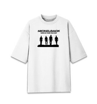 Мужская Хлопковая футболка оверсайз Nickelback