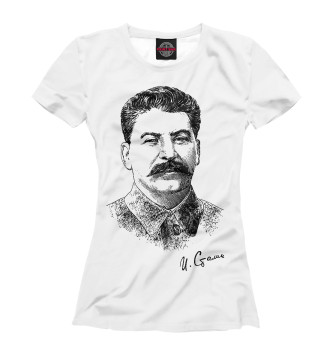 Женская Футболка Товарищ Сталин