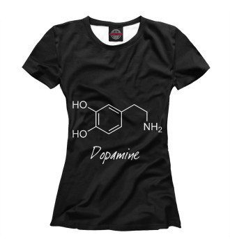 Женская Футболка Химия Дофамин