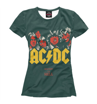 Женская Футболка AC/DC Highway to Hell