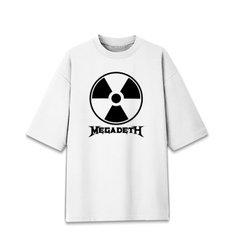 Мужская Хлопковая футболка оверсайз Megadeth