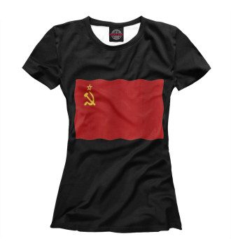 Женская Футболка Флаг СССР