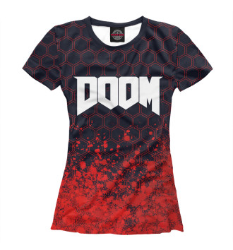 Женская Футболка Doom / Дум