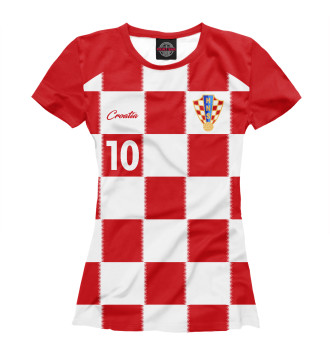 Женская Футболка Лука Модрич - Сборная Хорватии