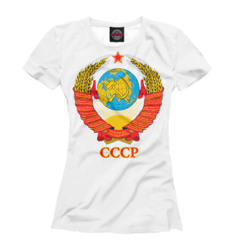 Женская Футболка Герб СССР
