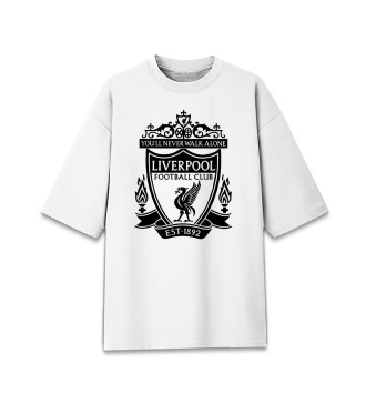 Мужская Хлопковая футболка оверсайз FC Liverpool