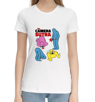 Женская Хлопковая футболка Camera Sutra