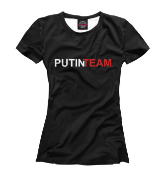 Футболка для девочек Путин Team