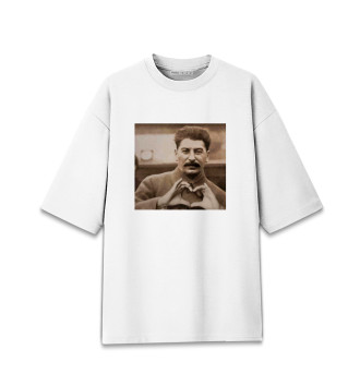 Мужская Хлопковая футболка оверсайз Сталин - Love