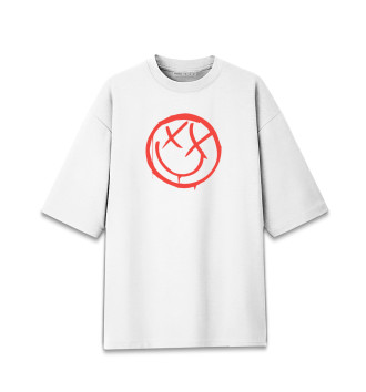 Женская Хлопковая футболка оверсайз Blink-182
