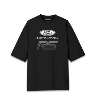 Женская Хлопковая футболка оверсайз Ford Racing