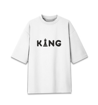 Женская Хлопковая футболка оверсайз Король Шахмат
