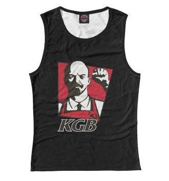 Женская Майка KGB - Lenin