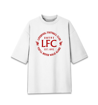 Женская Хлопковая футболка оверсайз Ливерпуль