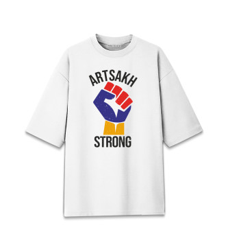 Мужская Хлопковая футболка оверсайз Strong Artsakh