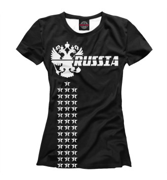 Футболка для девочек РОССИЯ (герб)