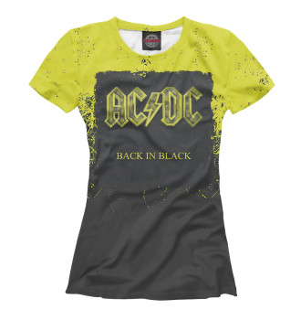 Женская Футболка Back in black — AC/DC