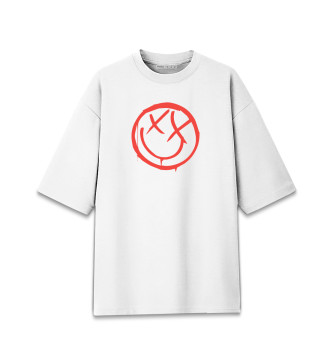 Мужская Хлопковая футболка оверсайз Blink-182