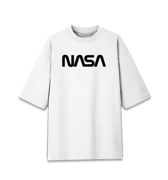 Женская Хлопковая футболка оверсайз NASA