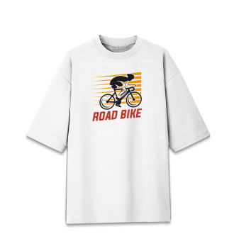 Женская Хлопковая футболка оверсайз ROAD BIKE
