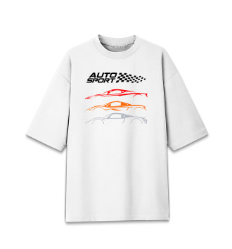 Мужская Хлопковая футболка оверсайз Auto sport