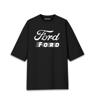Мужская Хлопковая футболка оверсайз Ford | Ford