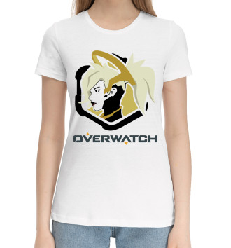 Женская Хлопковая футболка Overwatch