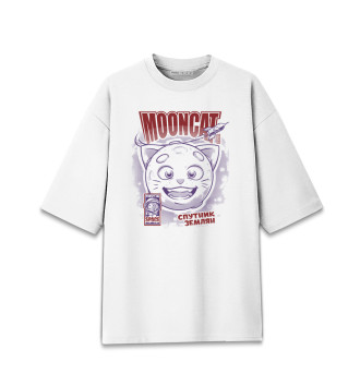 Женская Хлопковая футболка оверсайз MoonCat