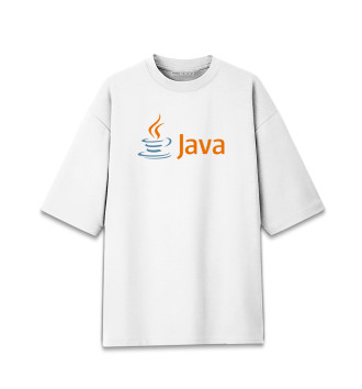 Мужская Хлопковая футболка оверсайз Java Programmer