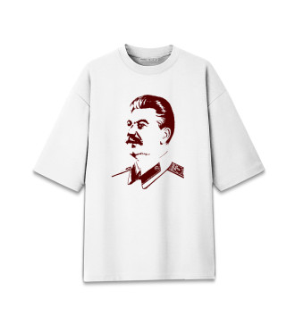 Мужская Хлопковая футболка оверсайз Сталин Иосиф Виссарионович