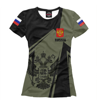 Женская Футболка Россия - герб