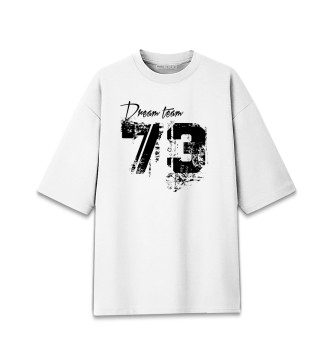Мужская Хлопковая футболка оверсайз Dream team 73
