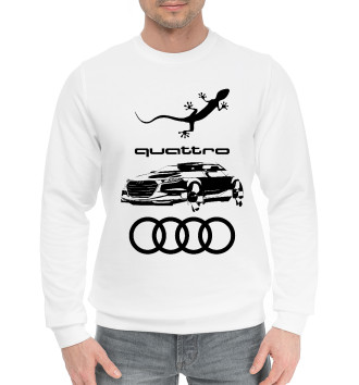 Мужской Хлопковый свитшот Audi quattro