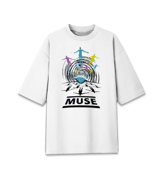 Мужская Хлопковая футболка оверсайз Muse