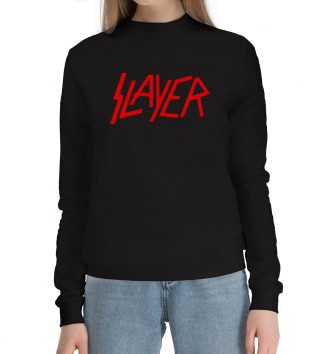Женский Хлопковый свитшот Slayer