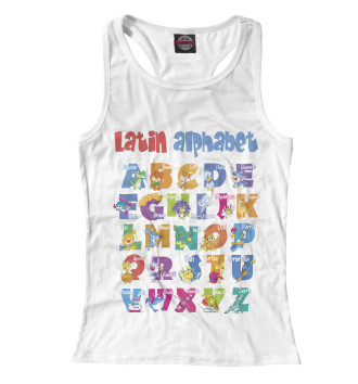 Женская Борцовка Латинский алфавит для детей