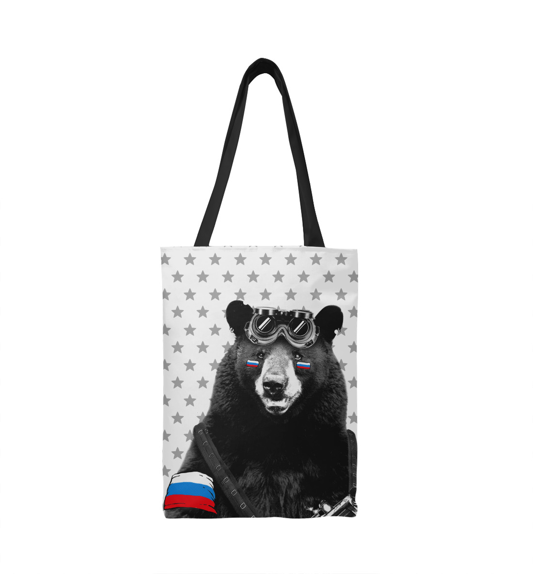 Купить Сумка-шоппер Армейский медведь, артикул VZL-987767-susmp