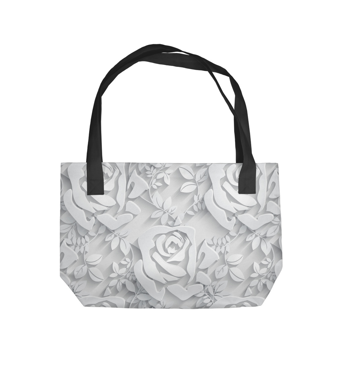 Купить Пляжная сумка Белые розы, артикул DLR-663092-supmp