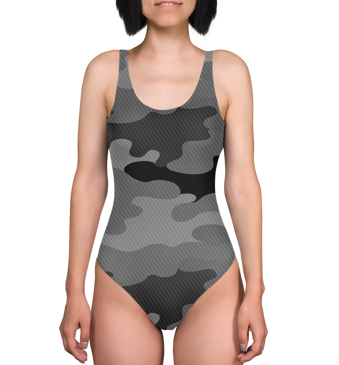 Купить Купальник-боди camouflage gray, артикул APD-131416-kub-1mp