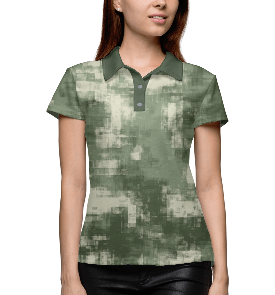 Женское Поло Военный камуфляж- одежда для мужчин и женщин, артикул CMF-442561-pol-1mp