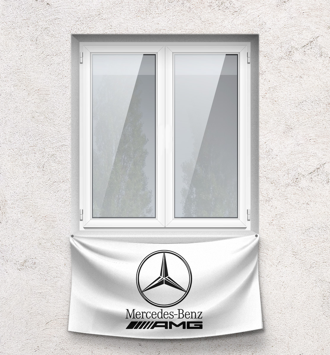 Флаг Mercedes-Benz MER-912174-flg