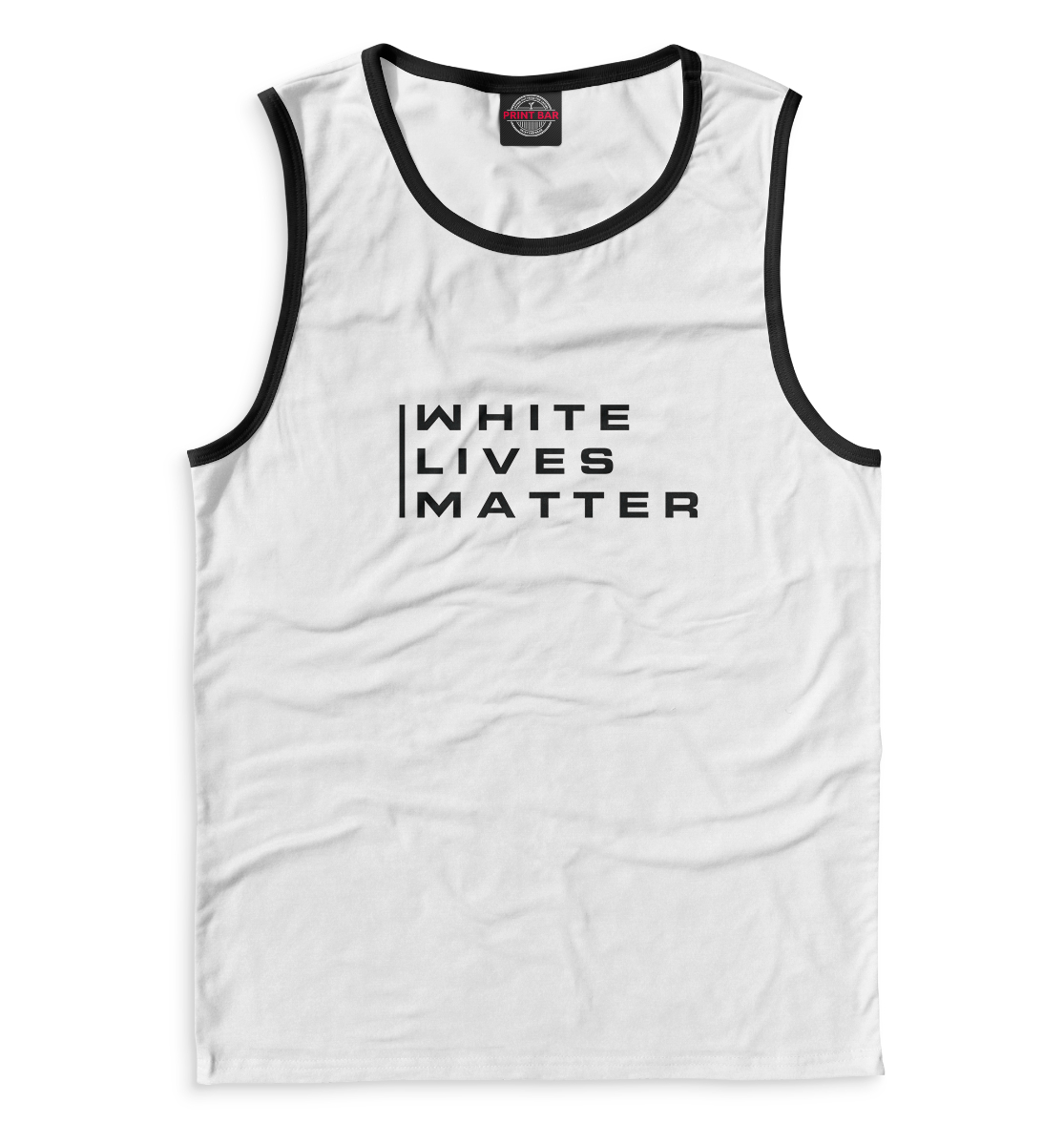 Мужская Майка с надписью White lives matter, артикул NDP-493114-may-2mp